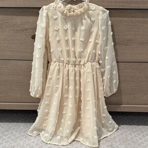 Girls Cream Dress